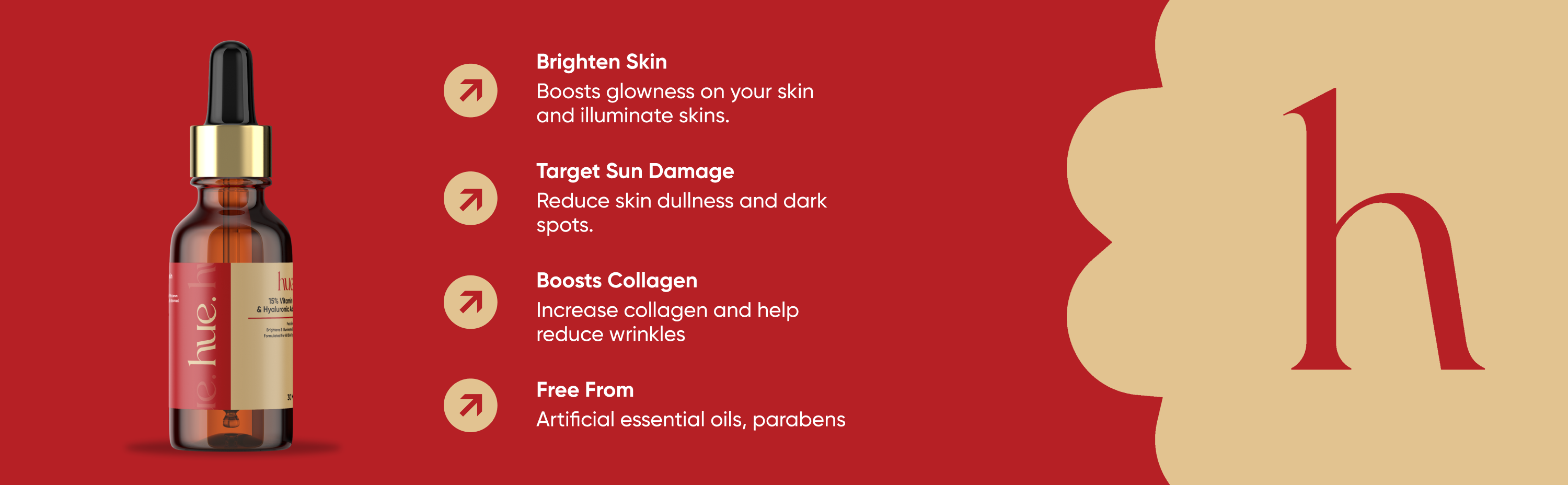 Benefits — Brighten Skin, Target Sun Damage, Boosts Collagen, Free From Parabens